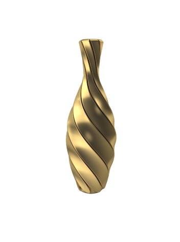 Twisted vase gold